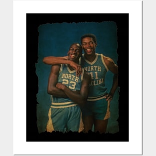 Sam Perkins and Michael Jordan Vintage Posters and Art